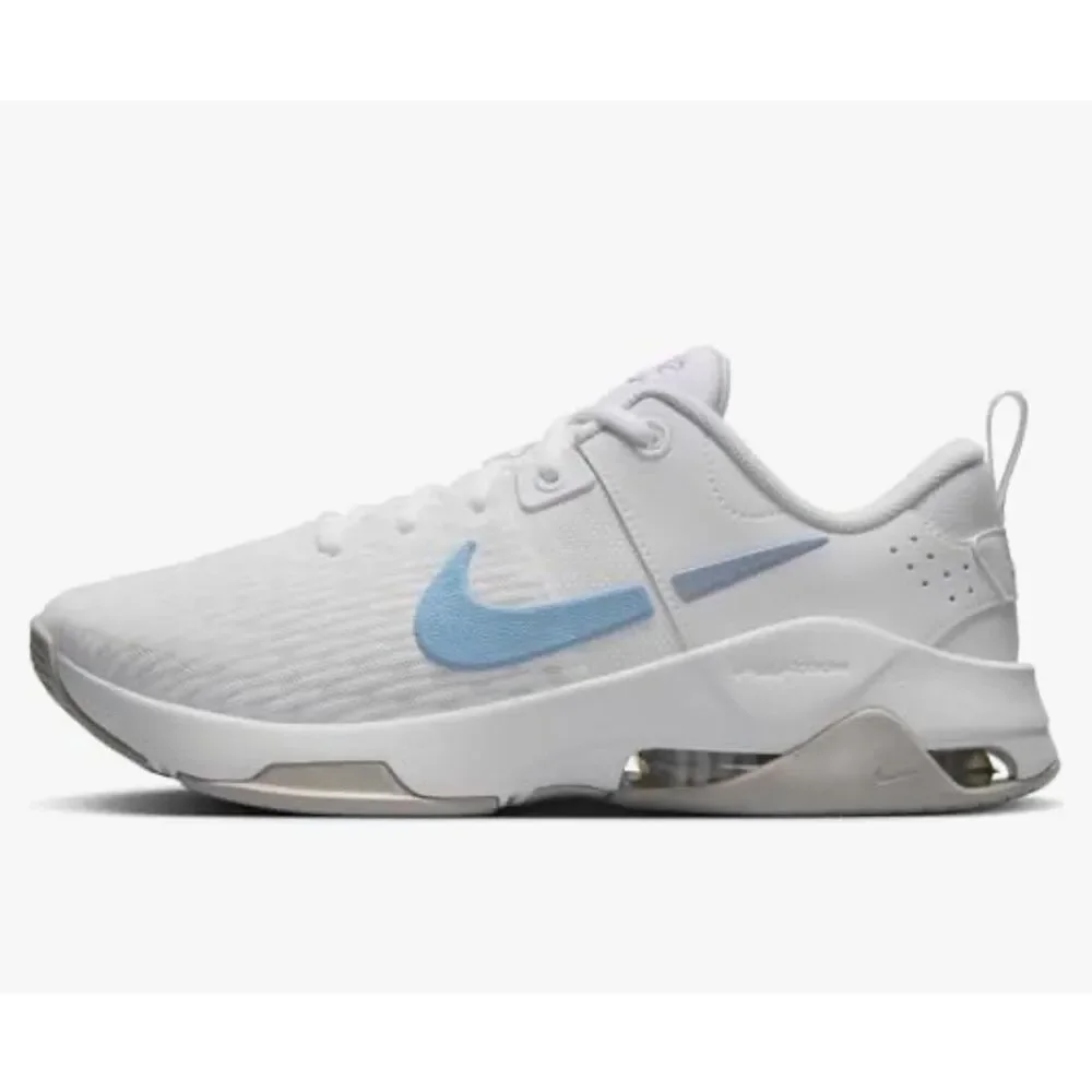 Nike Women's Zoom Bella 6 trainer in white and light armoury blue NIB 8